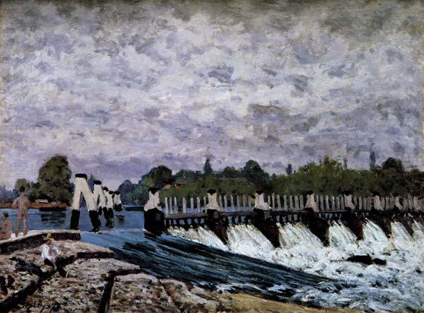 Alfred Sisley Molesey Weir-Morning china oil painting image